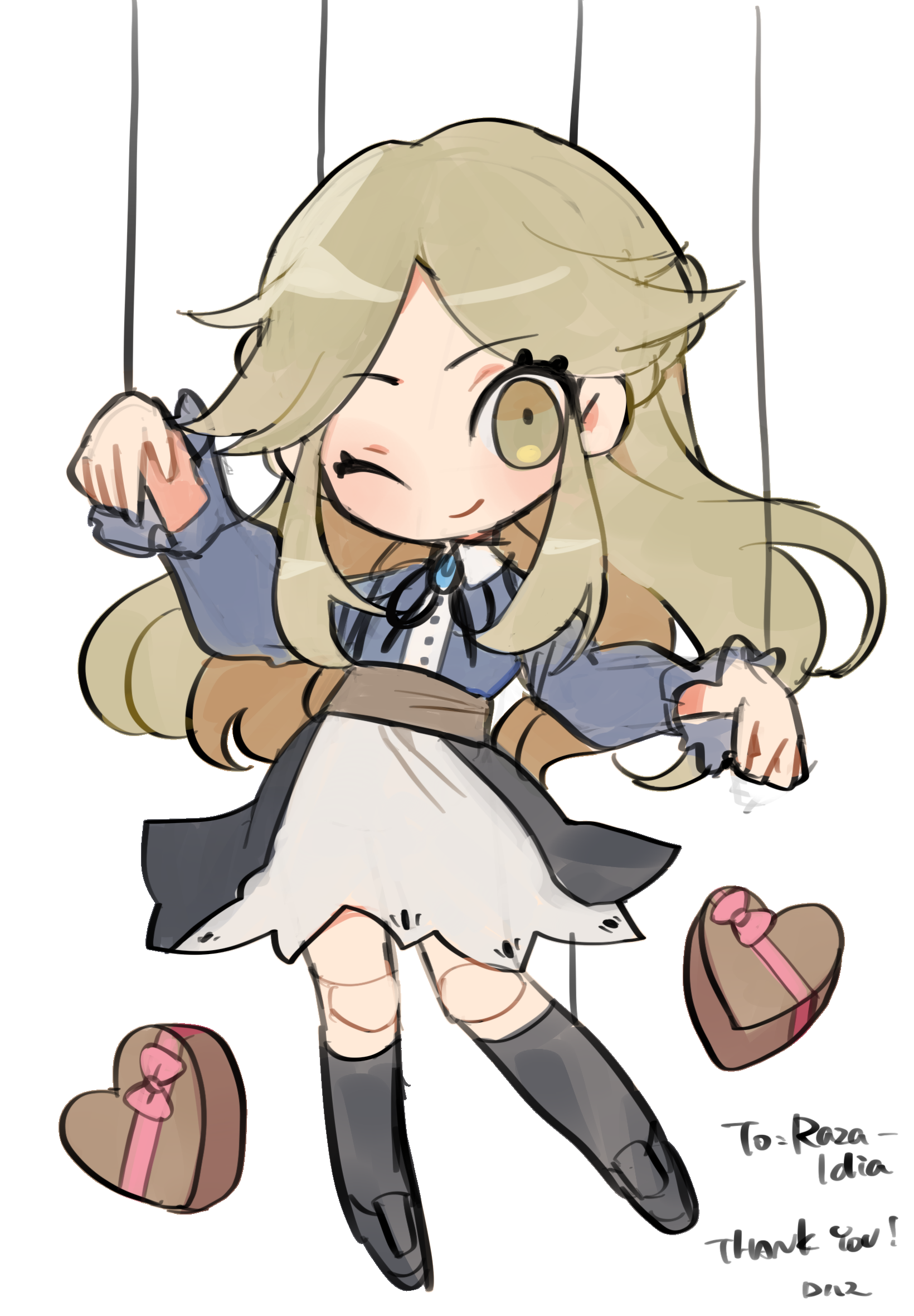 Razaldia with Valentine's Day chocolate boxes