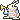 The white rabbit blowing a trumpet